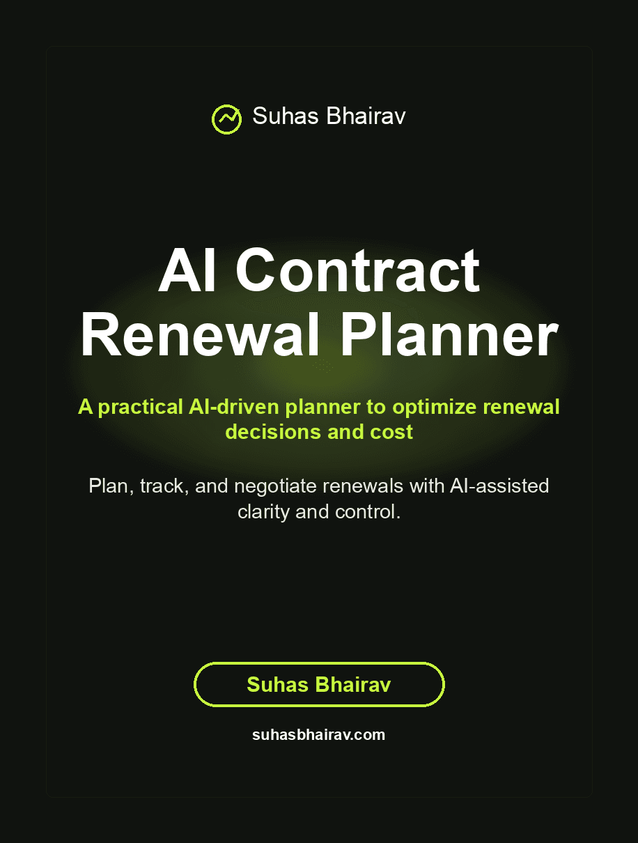 AI Contract Renewal Planner cover