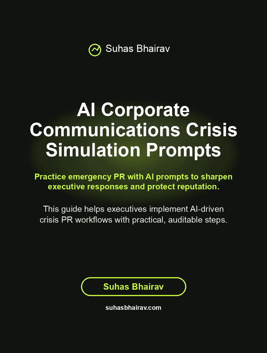 AI Corporate Communications Crisis Simulation Prompts cover