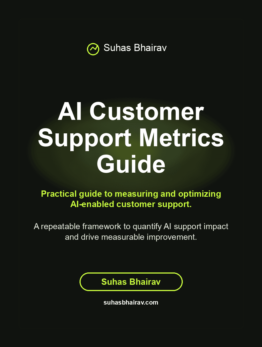 AI Customer Support Metrics Guide cover