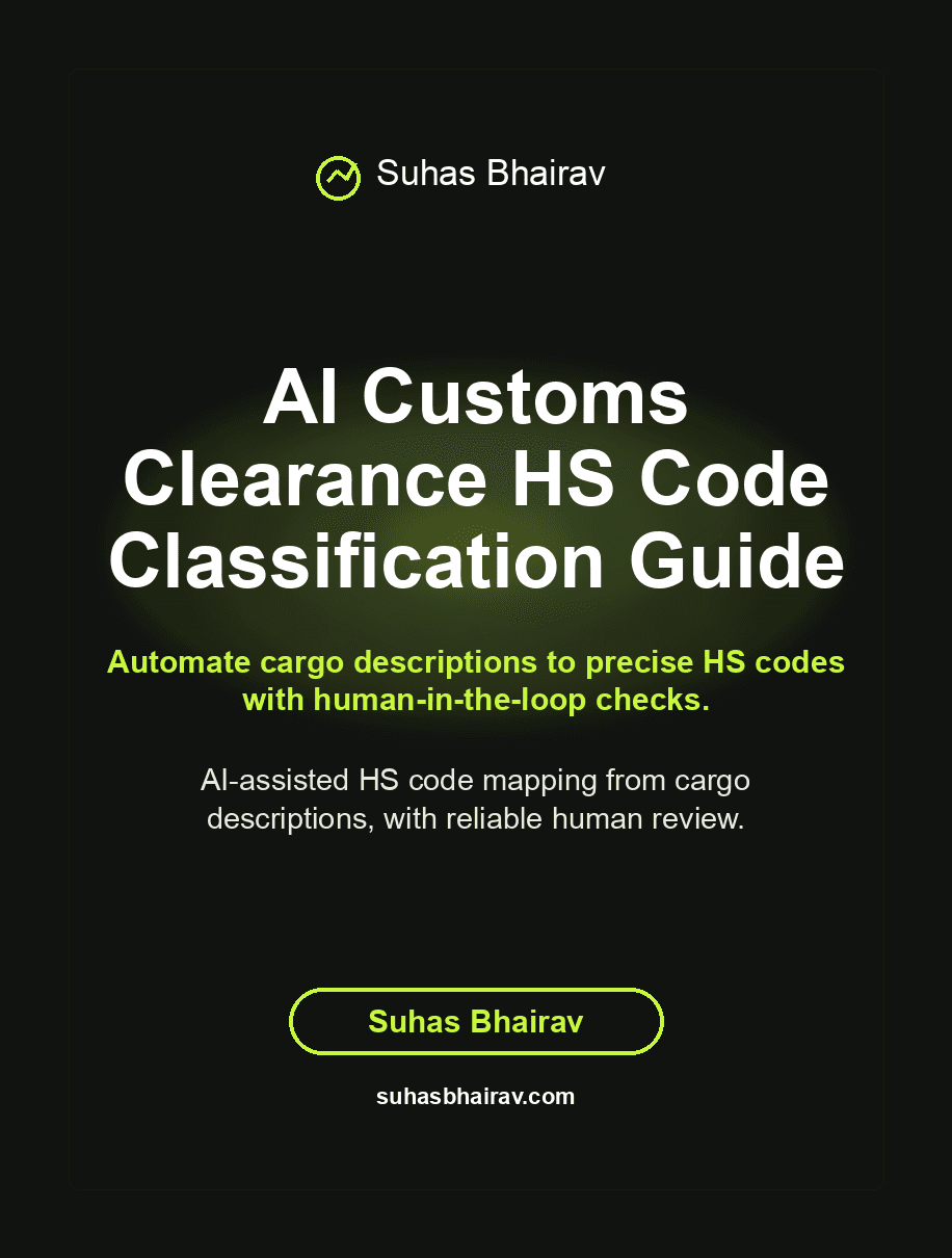 AI Customs Clearance HS Code Classification Guide cover