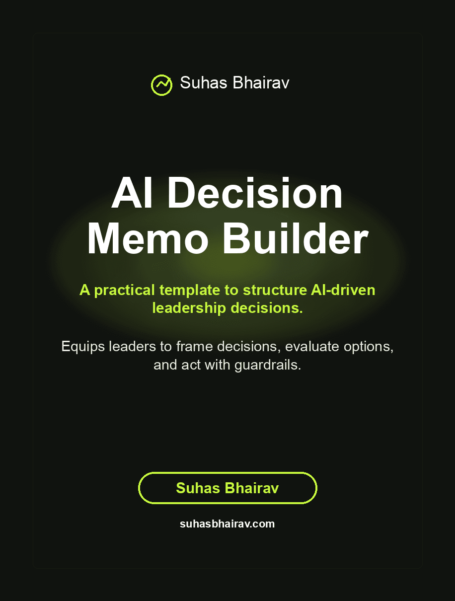 AI Decision Memo Builder cover