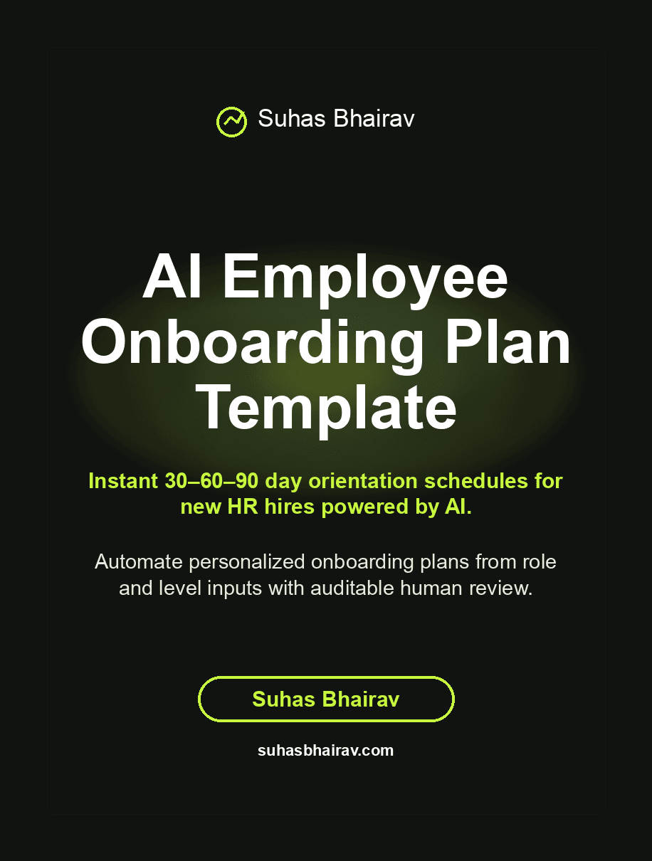 AI Employee Onboarding Plan Template cover