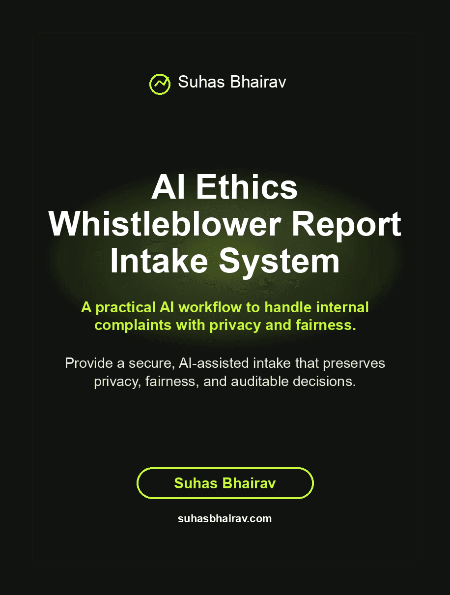 AI Ethics Whistleblower Report Intake System cover