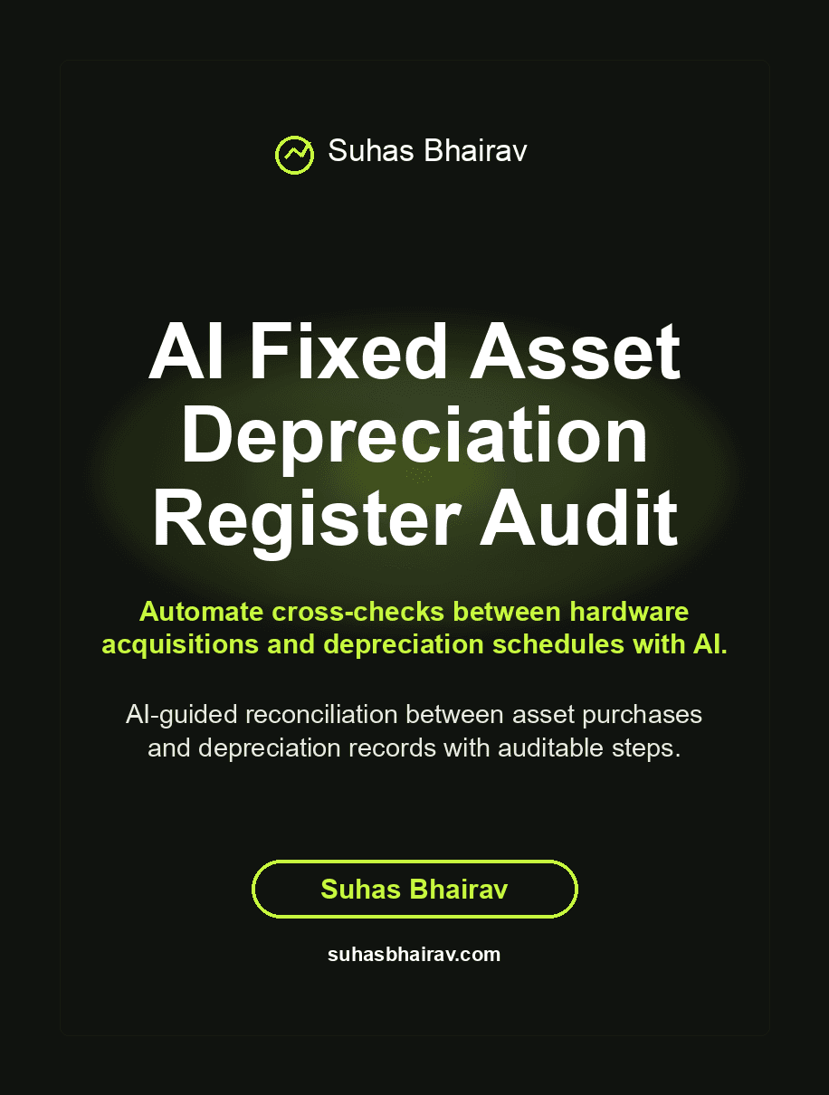 AI Fixed Asset Depreciation Register Audit cover