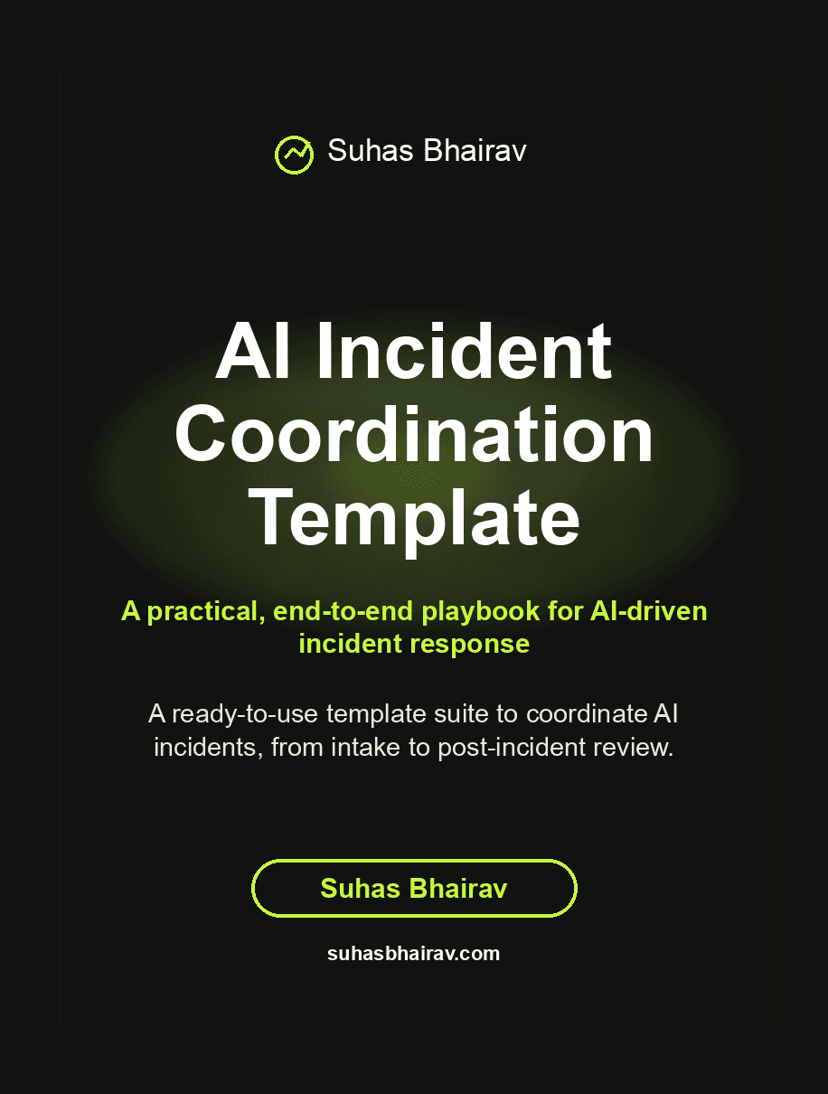 AI Incident Coordination Template cover