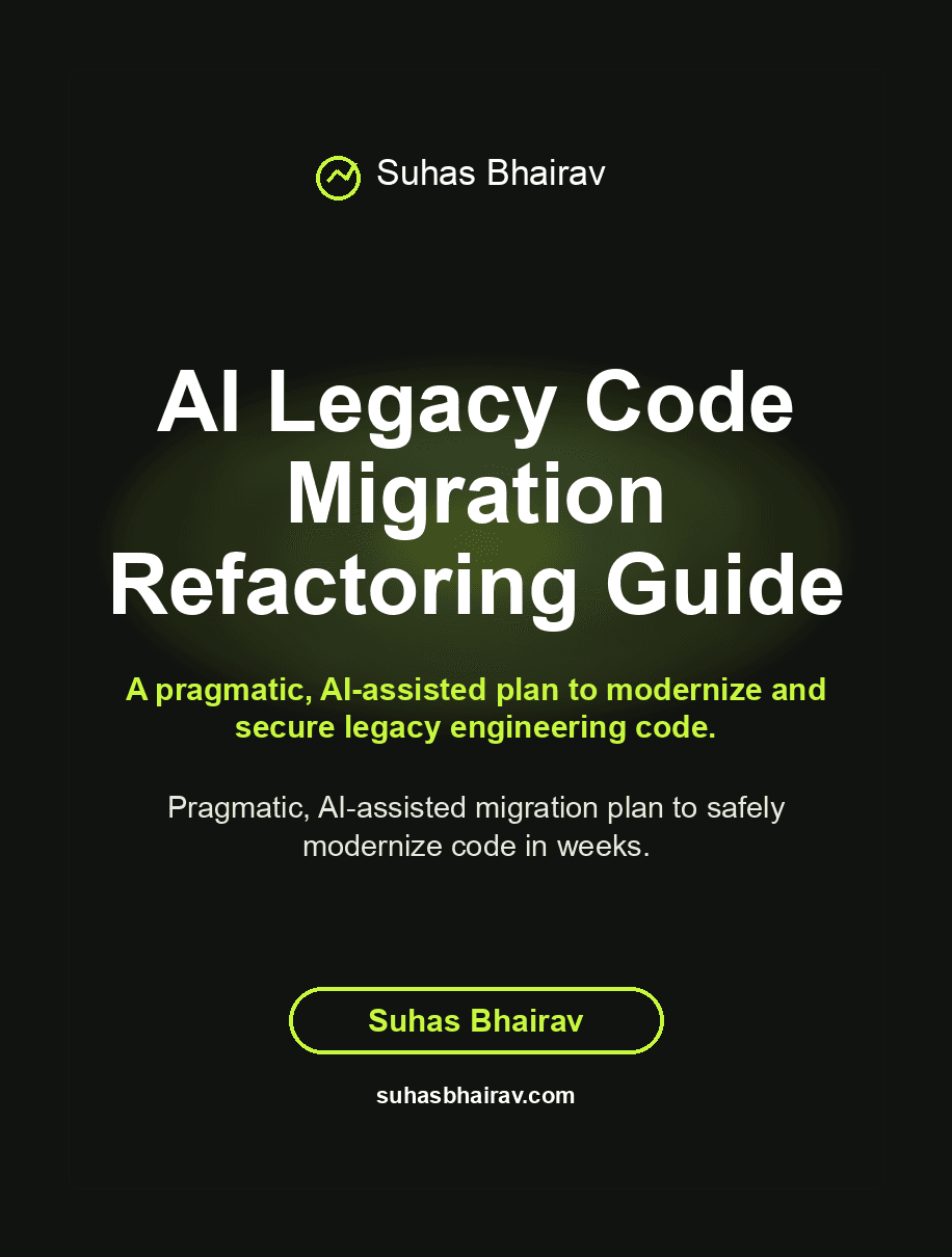 AI Legacy Code Migration Refactoring Guide cover