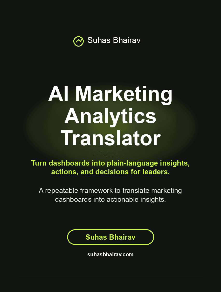 AI Marketing Analytics Translator cover