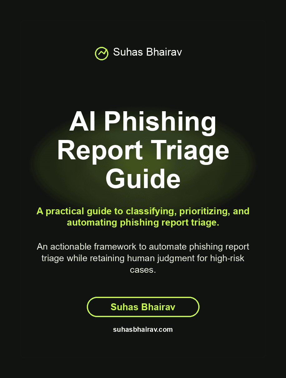 AI Phishing Report Triage Guide cover