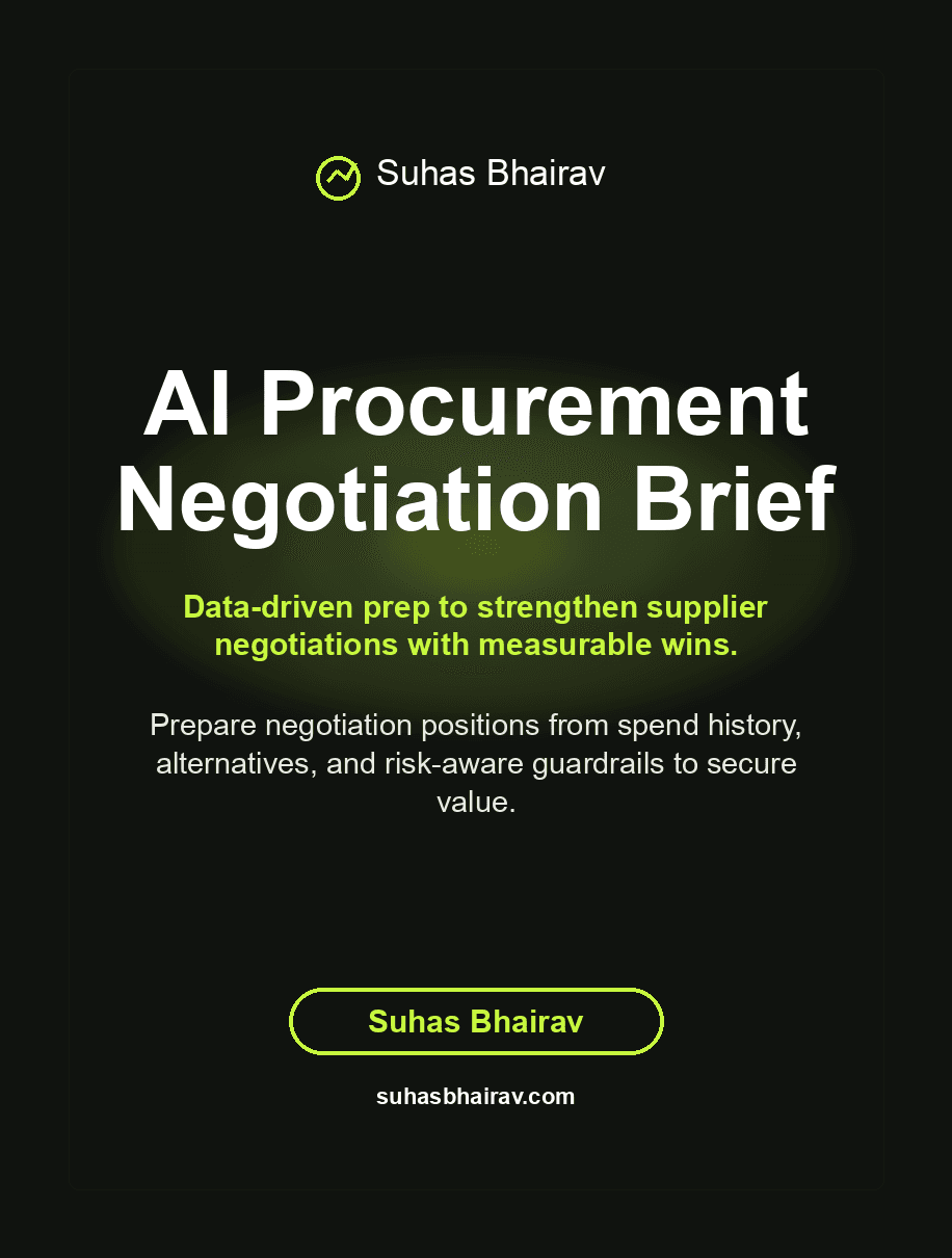 AI Procurement Negotiation Brief cover