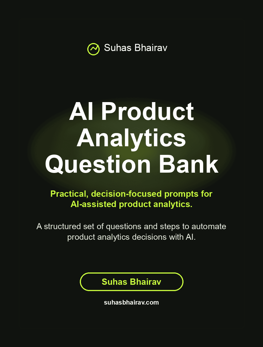 AI Product Analytics Question Bank cover