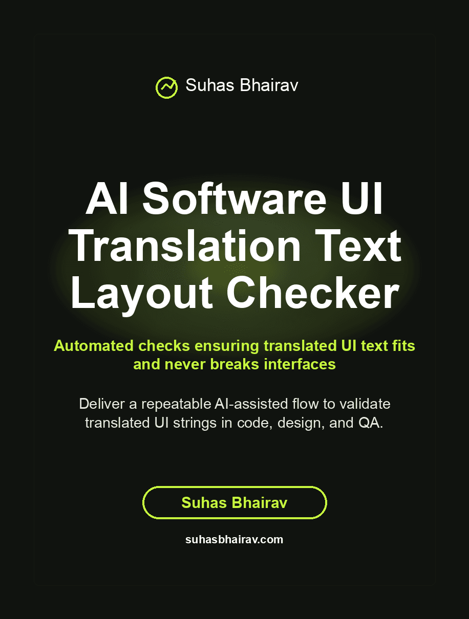 AI Software UI Translation Text Layout Checker cover